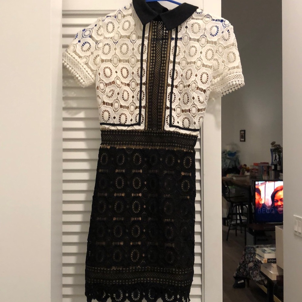 Self-Portrait Black and White Dress